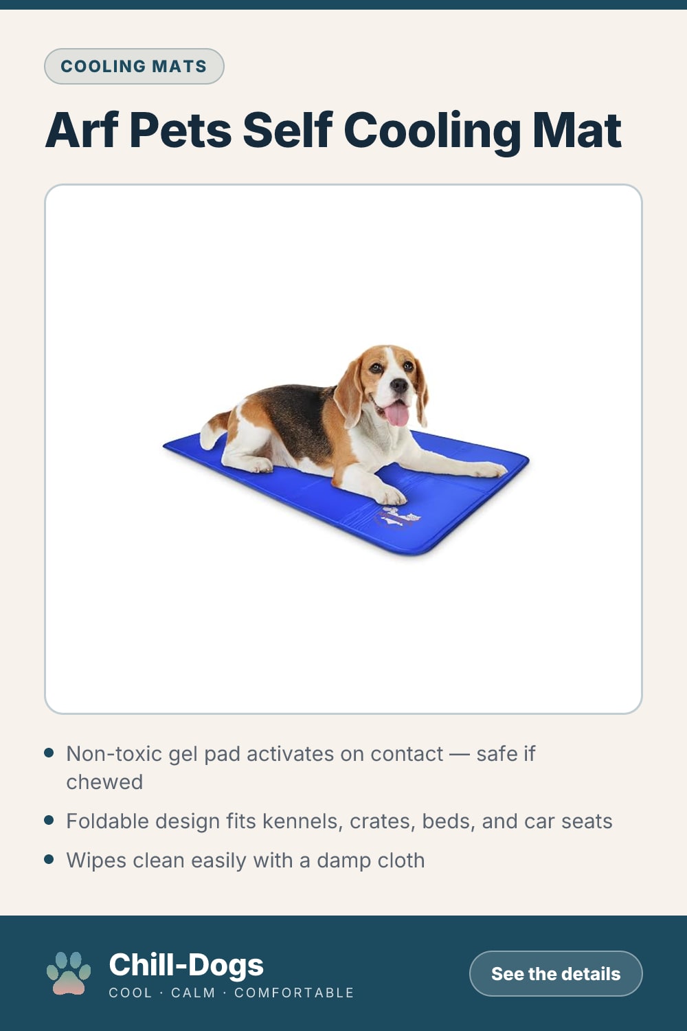 Arf Pets Self Cooling Mat — Chill-Dogs pin