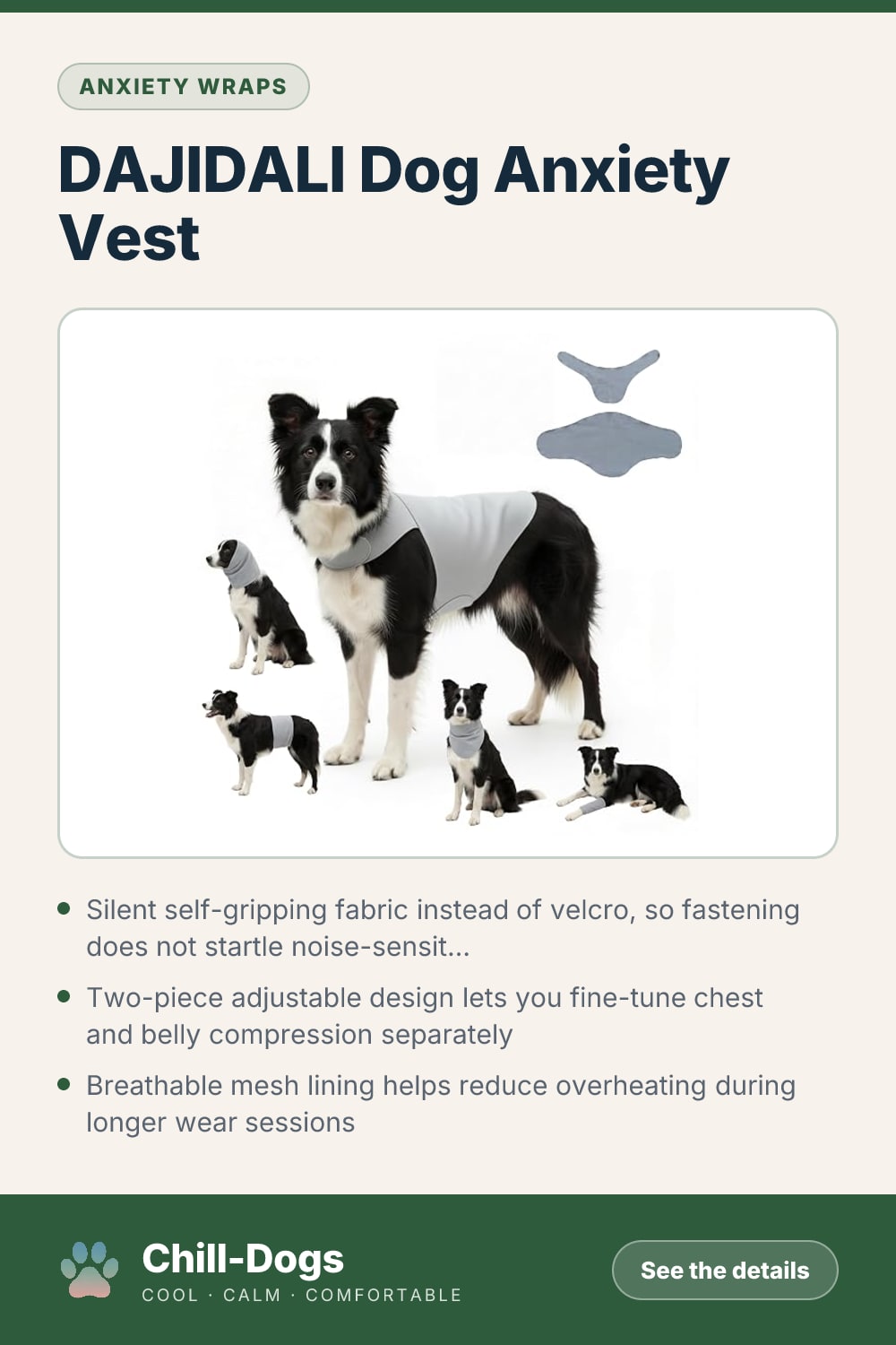 DAJIDALI Dog Anxiety Vest — Chill-Dogs pin