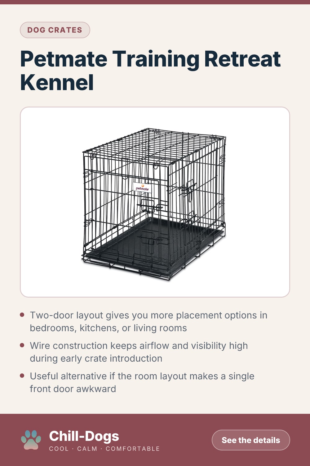 Petmate Training Retreat Kennel — Chill-Dogs pin