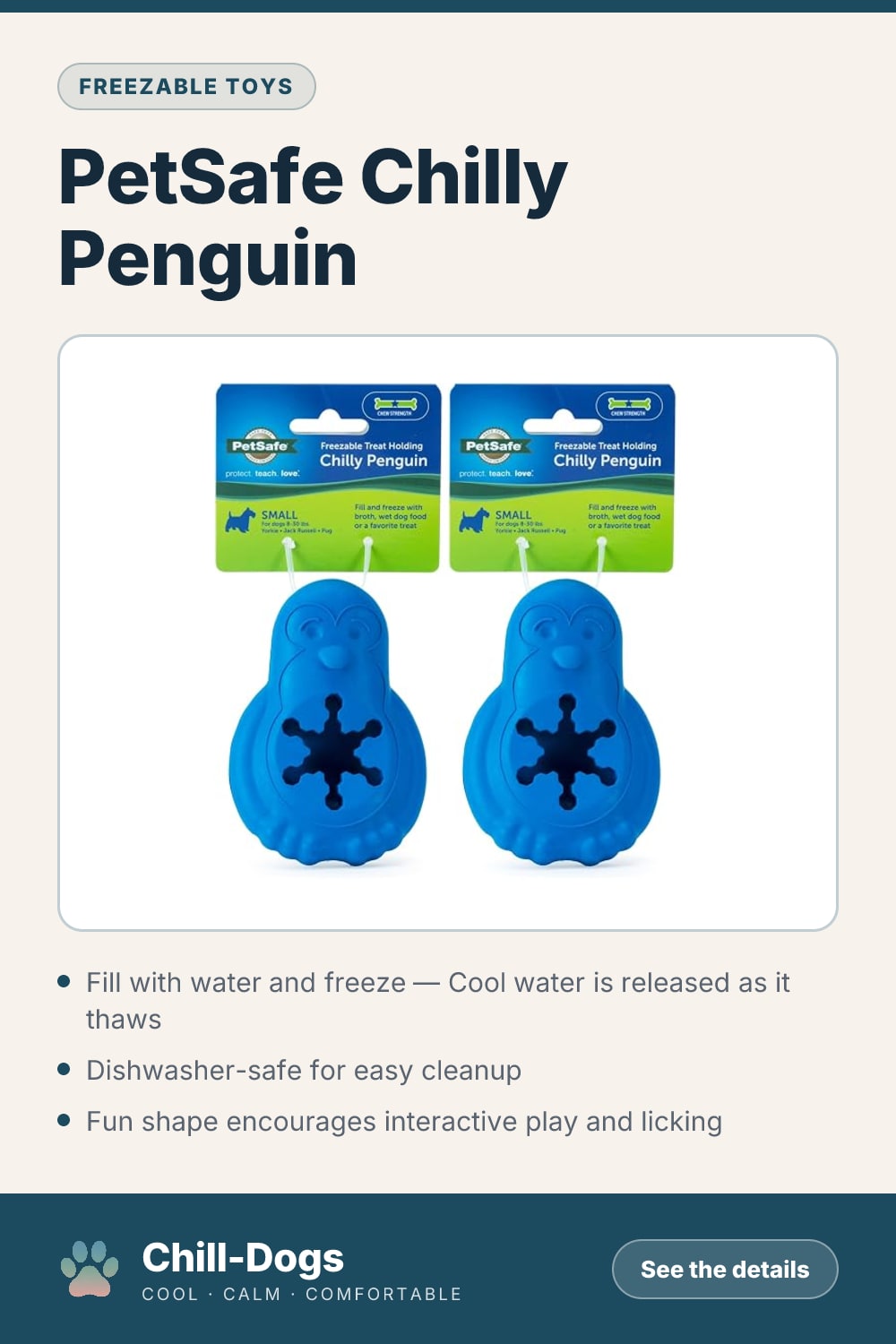 PetSafe Chilly Penguin — Chill-Dogs pin