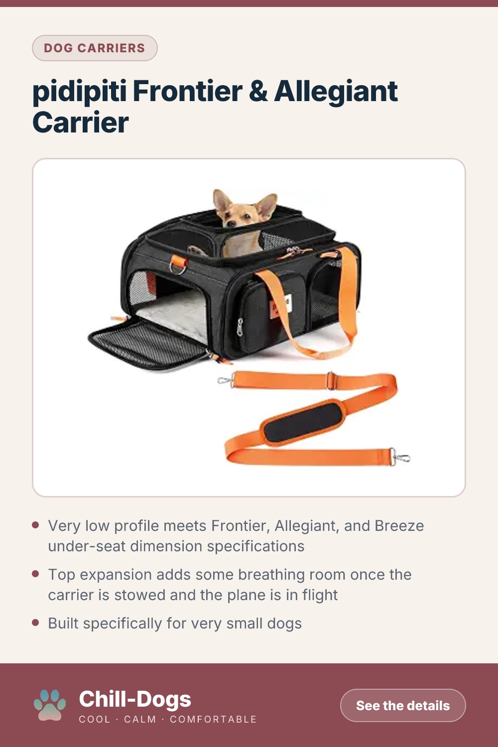 pidipiti Frontier & Allegiant Carrier — Chill-Dogs pin