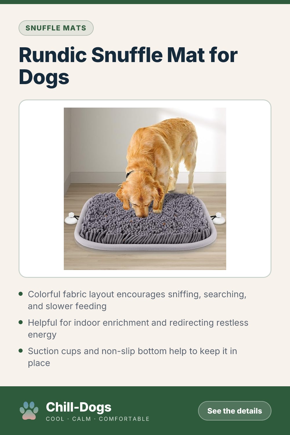 Rundic Snuffle Mat for Dogs — Chill-Dogs pin